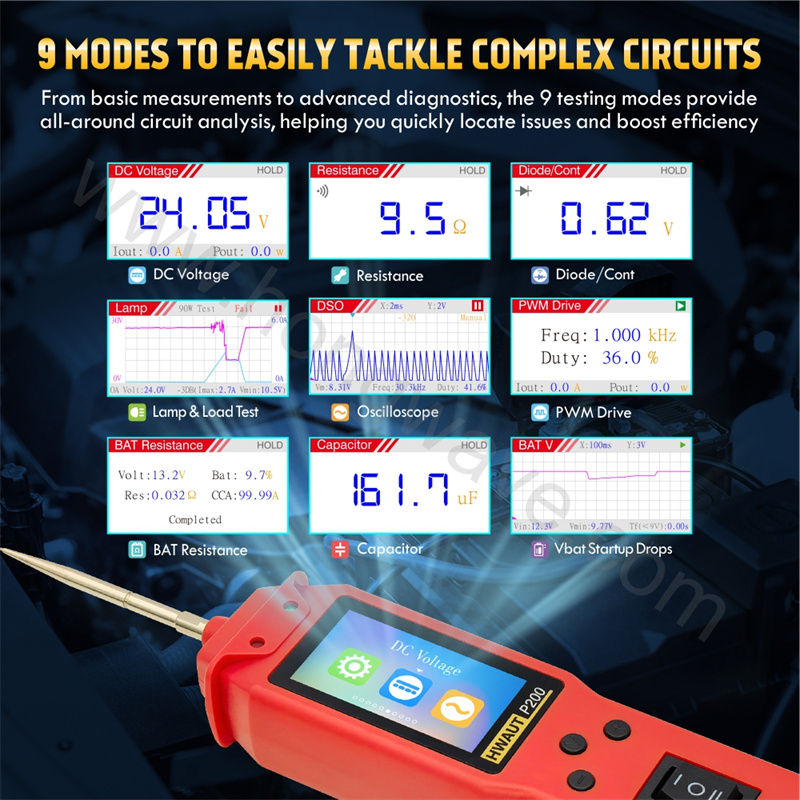 Power Tools Display - P100 P200 Otomotiv Devre Test Cihazı