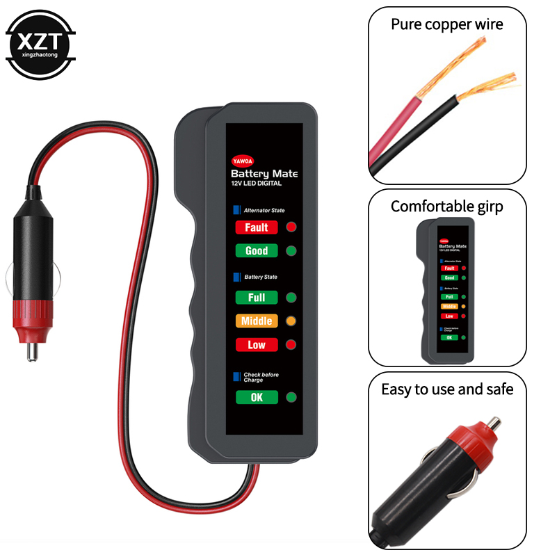 Power Tools Display - Araba Akü Test Cihazı 6 LED